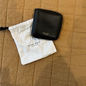 MINA BAIE Mina wallet - black leather
